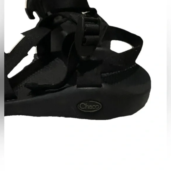 Chaco Mens Size 11 Black Strappy Textile Sport Sandal Flat Comfort
Shoes Hiking - Picture 13 of 16